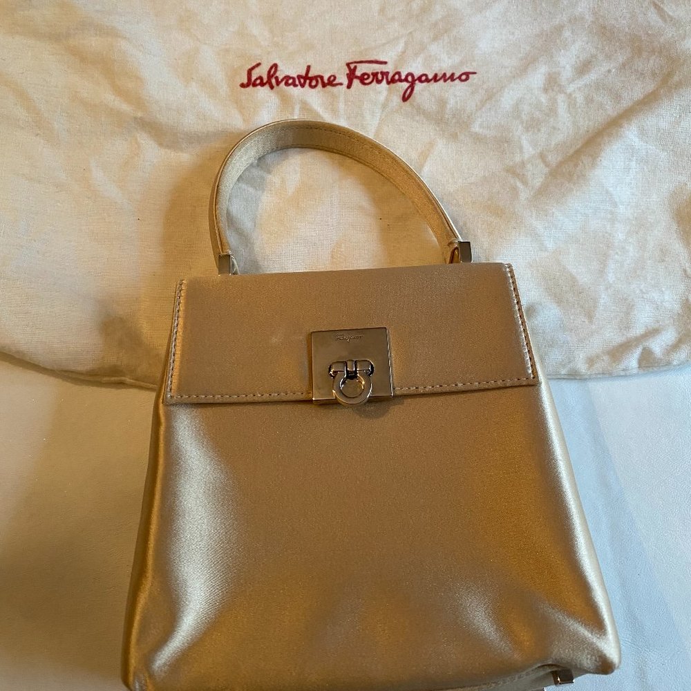 Salvatore Ferragamo iconic top handle evening bag